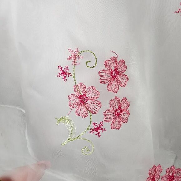 Youngland Baby Floral Dress White Pink Size 24 Months - Picture 7 of 9